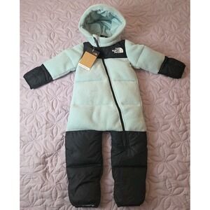 The North Face Kids Baby Snowsuit 12- 18 Months Blue 700 Down Retro 1996 Nuptse